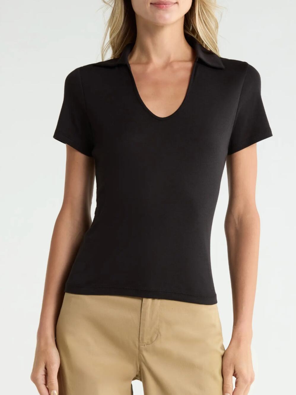 VINCE Short Sleeve Pima Cotton Polo